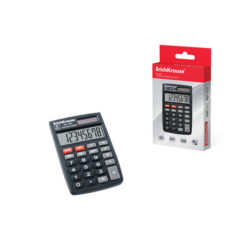 Picture of ERICHKRAUSE POCKET CALCULATOR PC-101 8-DIGIT BLACK